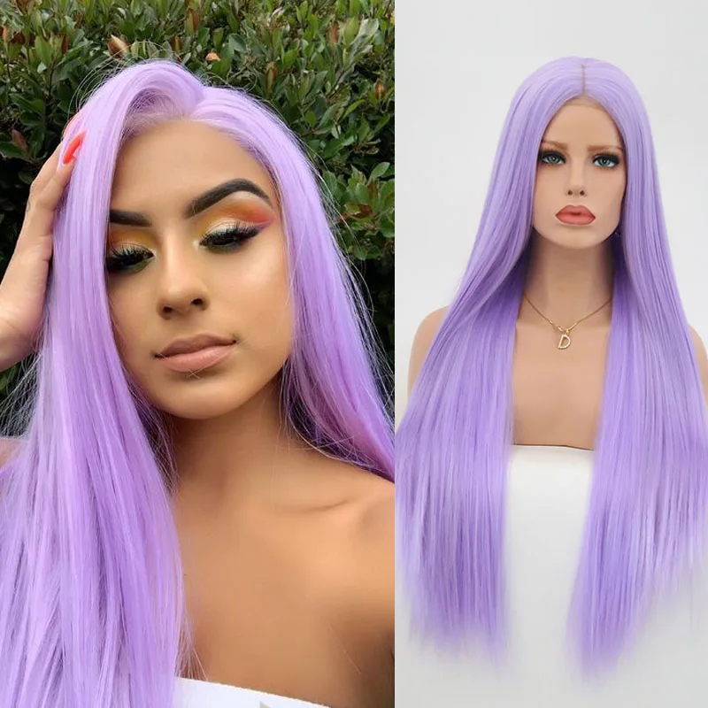 Высокотемпературные волосы RONGDUOYI синтетический кружевной передний парик