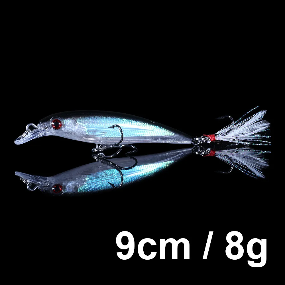 Biwvo, 11 см, светящиеся приманки Shad, блесна, приманки, Товары для рыбалки, металлические кальмары, жесткие морские воблеры, Воблер для троллинга, грузила кальмаров - Цвет: B