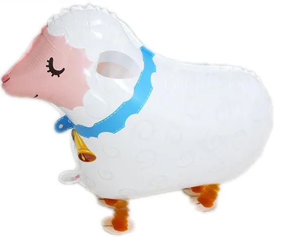 5 шт. разные виды шагающих воздушных шаров утка корова петух свинья овца ходячие