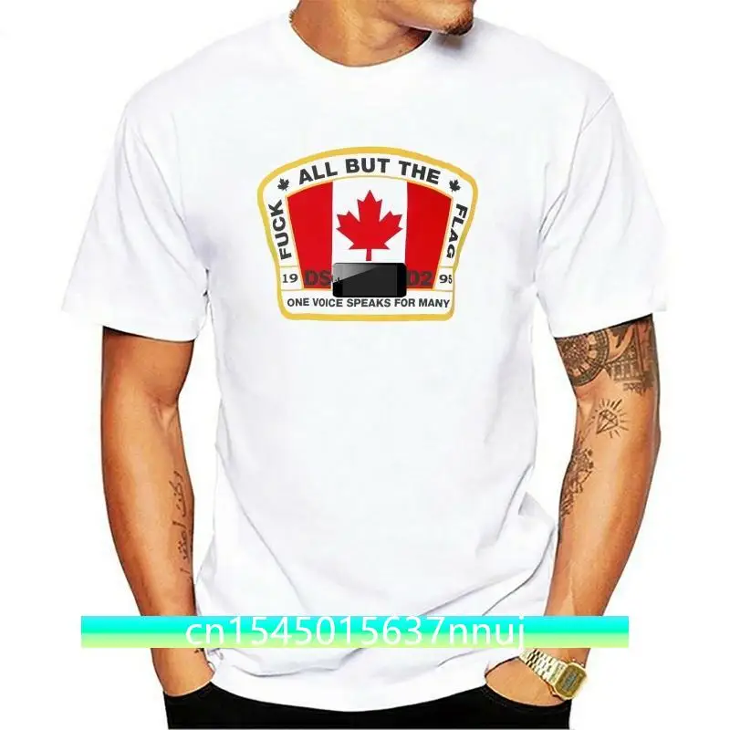 

DSQ Men's All About The Flag T-Shirt White Tops Male Female Unisex Size: S-5XL