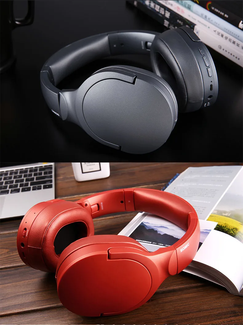 Somic SC2000BT высокое качество музыка стерео 5,0 Bluetooth беспроводной микрофон гарнитура+ проводной 3,5 мм аудио кабель Bluetooth гарнитура