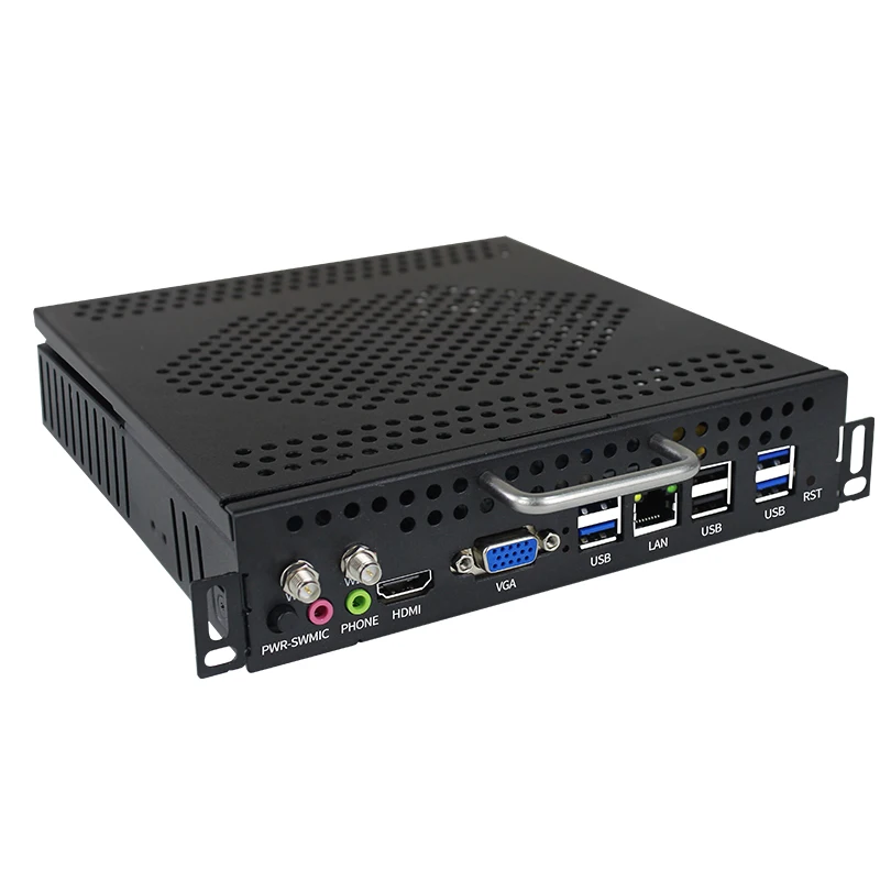 Fanless OPS Mini PC Intel I5-6100 I7-6700 Quad Core CPU Embedded Portable All-in-One Desktop Used for School Office H110 Compute