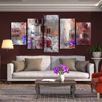5pcs color poster printing hd canvas painting frameless style decoration living room bedroom aisle wall painting poster
