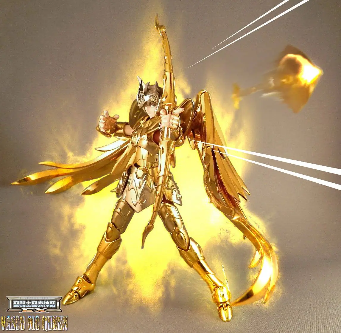 

New Arrival S-Temple Metal Club Sagittarius Aiolos Saint Seiya metal armor Myth Cloth Gold Ex Action Figure collectible