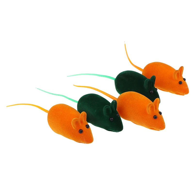 1pcs Cute Squeaky Squeaker Sound Chew Toy False Mouse Rat for Pet Cat Kitten Dog Puppy Playing Sounding Dolls Gift | Игрушки и хобби