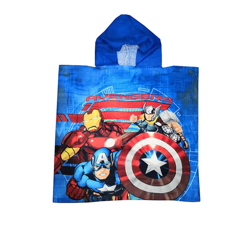 Детское хлопковое банное полотенце Disney 60x120 см с героями мультфильма Человек паук
