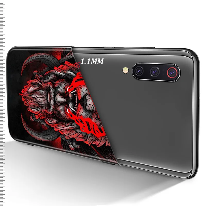 

Japanese Style Monster Art For Xiaomi Mi 11 11i 10T Note 10 9T 9 SE 8 Lite Pro Ultra 5G Black Phone Case