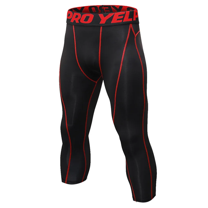 

Men's Pro Cropped Pants Fitness Running Training Tight Pants Quick Dry Wicking Breathable Stretch 7 Pants