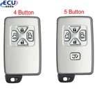 45 кнопочный смарт-ключ дистанционного управления для автомобиля чехол Брелок для Toyota Alphard Estima Vellfire с необработанным лезвием белого цвета