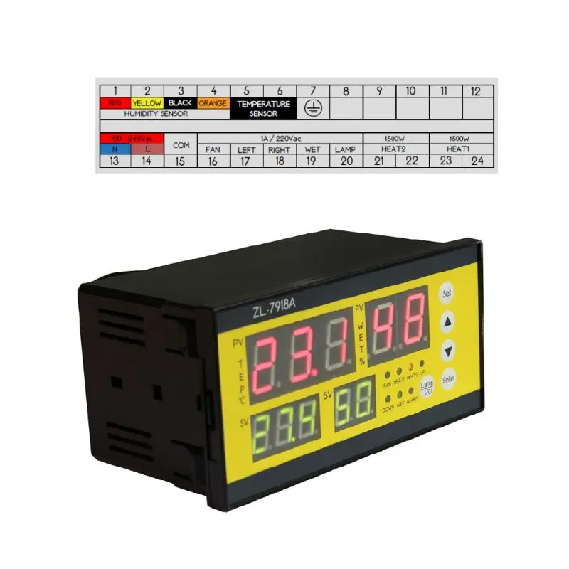 ZL-7918A Automatic Incubator Controller 100-240V LCD Tem Humidity Control XM 18 | Инструменты