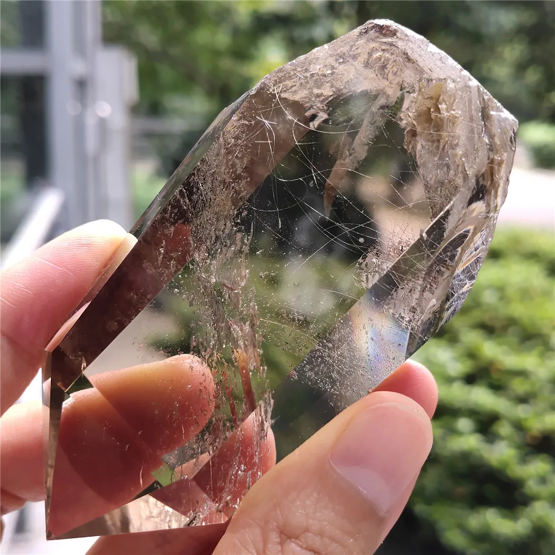 Кристал-фантом W Rutile камень остров Камни Кристаллы Wicca Cristal Pierre Naturelle et Cristaux Природный исцеляющий Декор кварц