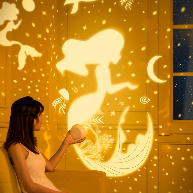 

Projector Lamp Starry Sky Projector Lamp Mini Rotating Bedside Romantic Atmosphere Night Light Gift