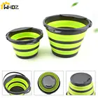 Складное ведро 4 л10 л, портативный складной ведро, контейнер для воды с прочной ручкой, для пешего туризма, кемпинга на открытом воздухе