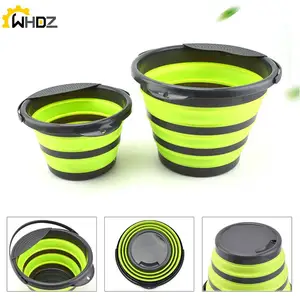 Складное ведро 4 л10 л, портативный складной ведро, контейнер для воды с прочной ручкой, для пешего туризма, кемпинга на открытом воздухе