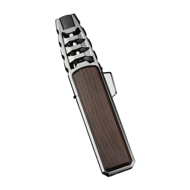 

Windproof Jet Cigar Torch Turbo Lighter Big Flame Cigar Refillable Gas Lighter Powerful Metal BBQ Spray Gun Cigarette Lighter