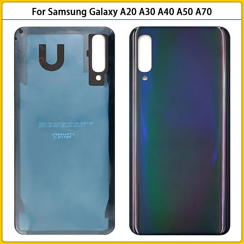 Пластиковая Задняя Крышка батарейного отсека для Samsung Galaxy A20 A30 A40 A50 A70 A205 A305 A405 A505