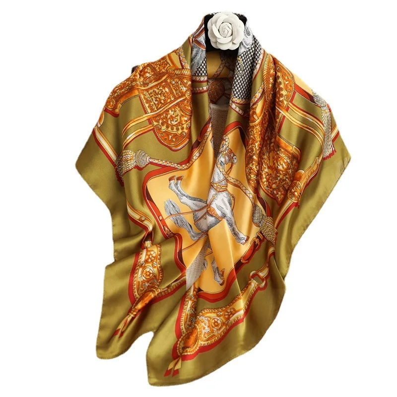 

Mulberry Scarf Women Silk Scarf Luxury Shawl Scarves Beach Cover-ups Bandana Hijabs Bufand de seda Foulard en soie solar playa