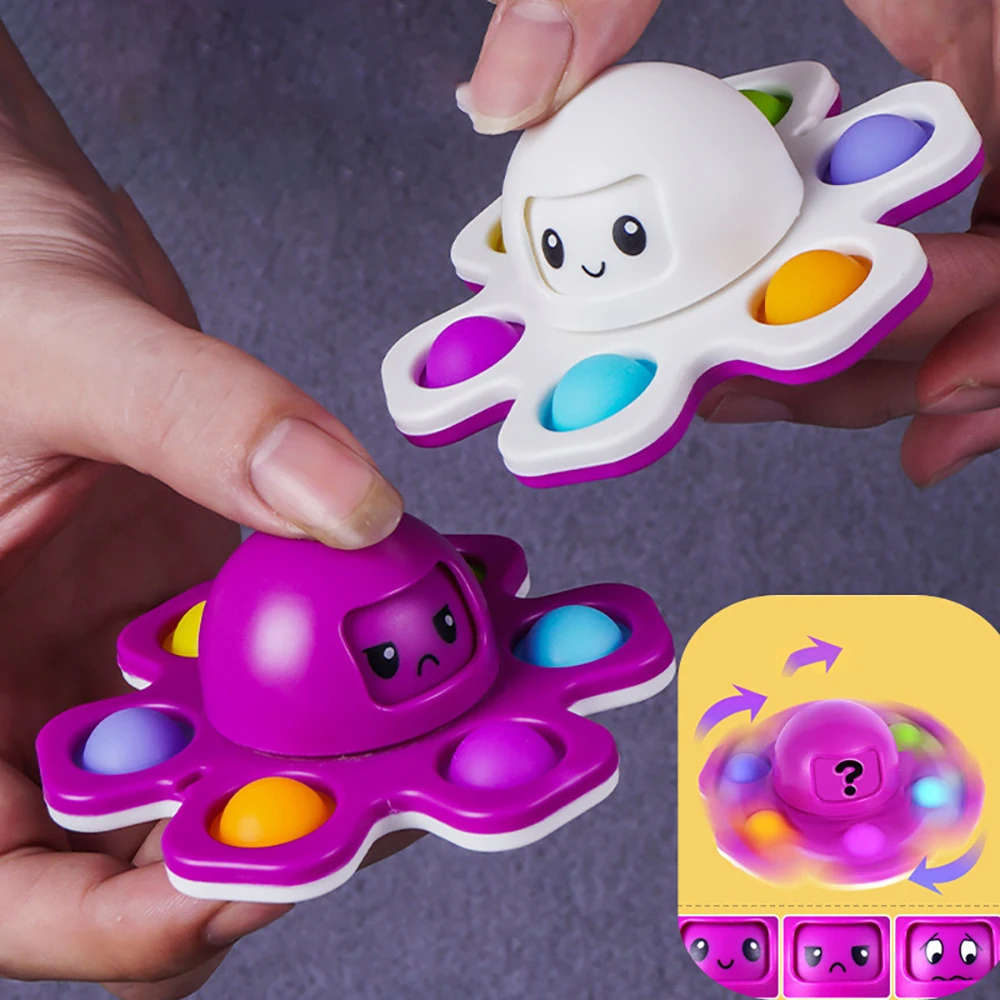 

Change Face Spiner Fidget Toys Поп Ит Fidget Spinner Kawaii Simple Dimple Antistress Sensory Toys For Kids Adult Gift Антистресс