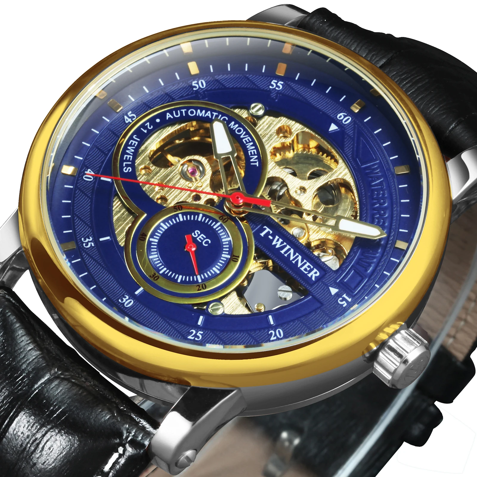 Официальные механические часы WINNER мужские брендовые Роскошные автоматические