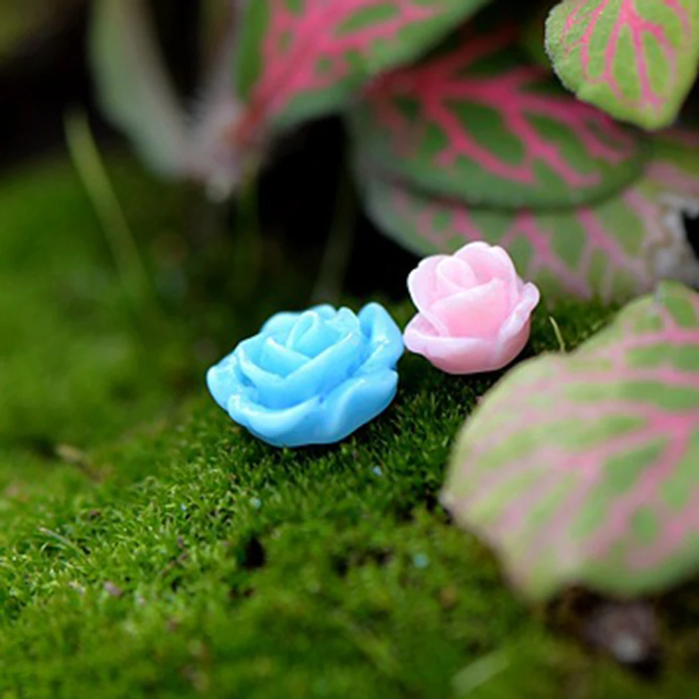5 шт./лот красочные мини-имитация цветов сказочные садовые Миниатюрные