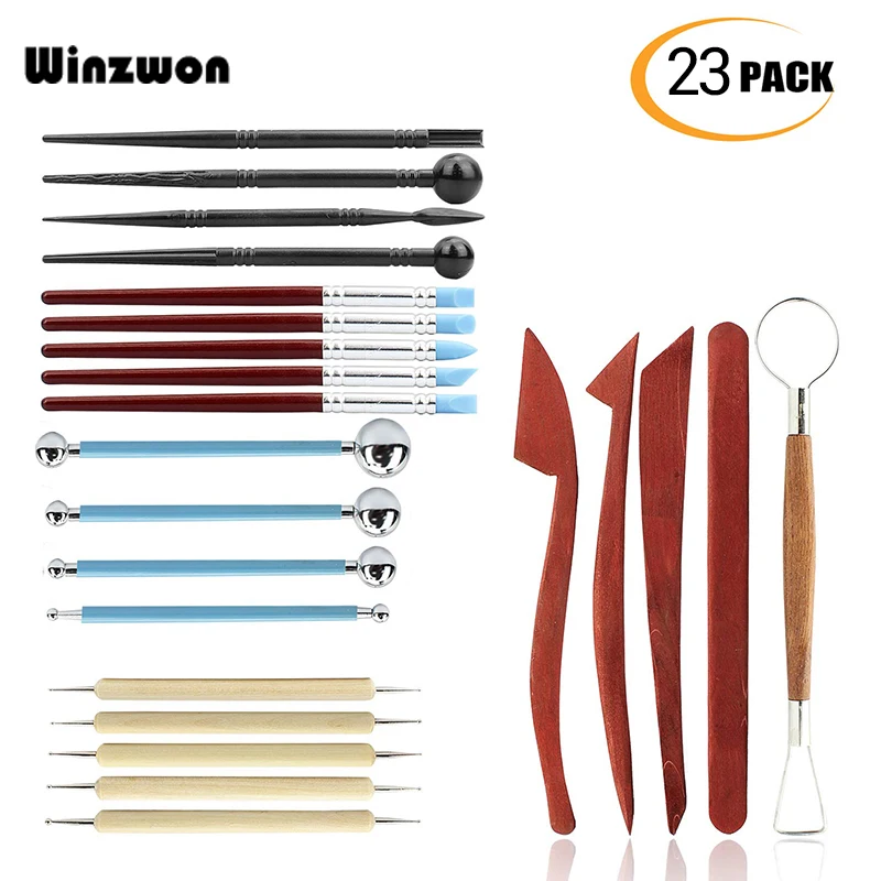 Набор инструментов из полимерной глины 23 шт. инструменты для моделирования и