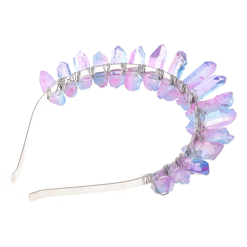 Богемная свадебная тиара ручной работы корона искусственный необработанный