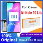 100% Оригинальный 6,47 ''AMOLED дисплей для Xiaomi Mi Note 10 Lite LCD M2002F4LG M1910F4G дисплей сенсорный экран дигитайзер в сборе