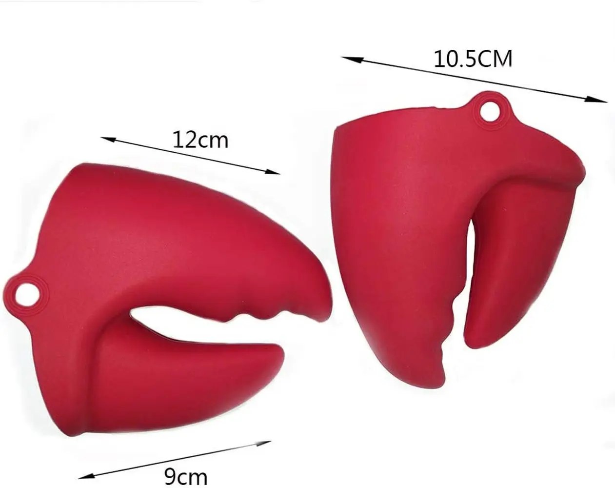 

1Pair Funny Lobster Claws Pot Holder Crab Oven Mitts Silicone Heat Resistant Gloves Kitchen Gadget for Bake Cook Barbecue