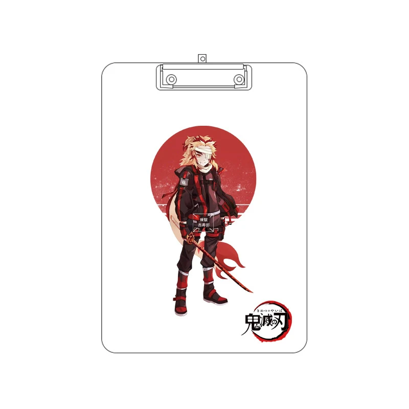 

Kimetsu No Yaiba Cosplay Acrylic Board Clamp HD Double-Sided Acrylic Splint Writing Pad Wordpad COS Accessories Props Anime