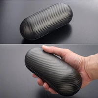 carbon fiber sunglasses case high end luxury brand design cylindrical sports lens protection compression round eyewear cases