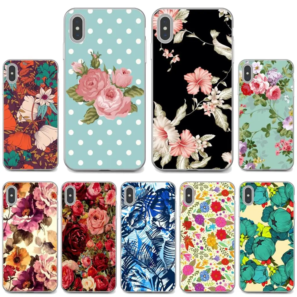 Силиконовый чехол с цветами Винтаж кольцо ручка пион Роза для Samsung Galaxy A9 A8 Star Lite A3