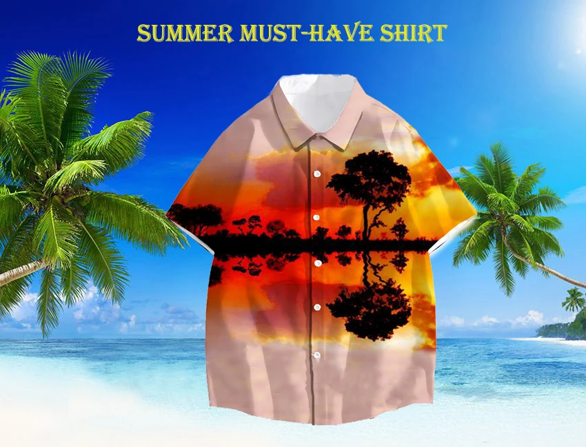 

Custom DIY Hawaiian Shirt Summer Men's Shirts 3D Printed Your Logo/Image Beach Shirt Short Sleeve Shirts Unisex Holiday Clothing
