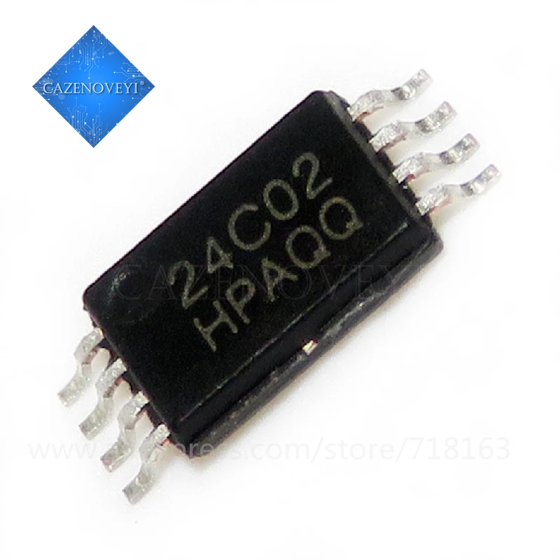10 шт./лот AT24C02 10TU 2.7 24C02 TSSOP 8 в наличии|Интегральные схемы| |