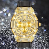 luxury gold watch men hip hop iced out mens watches quartz wristwatch man waterproof military relogio masculino sport male clock