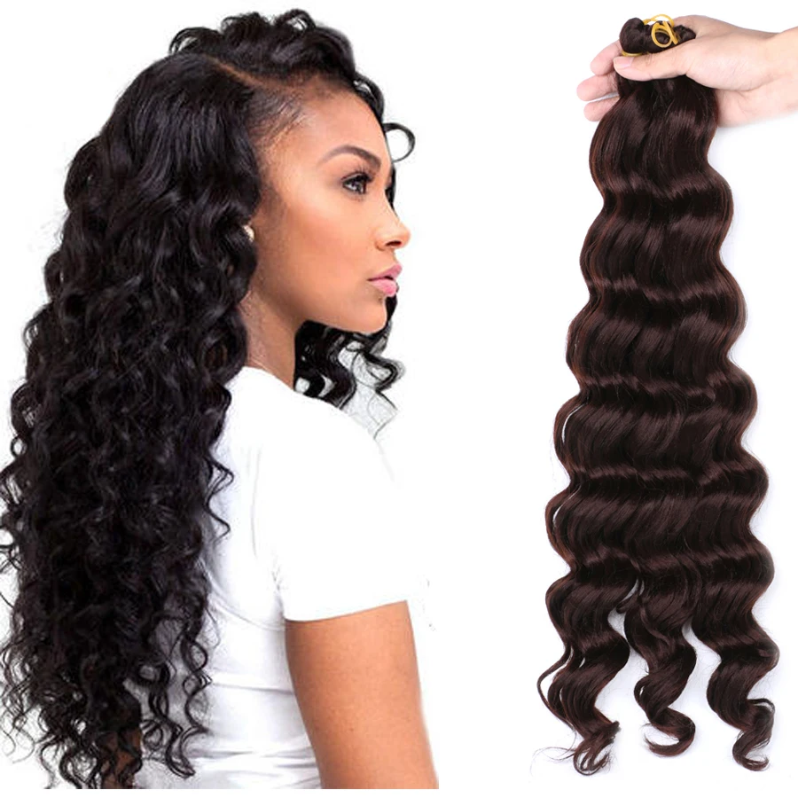 Глубокая волна синтетические волосы для увеличения объема 1 упак./лот