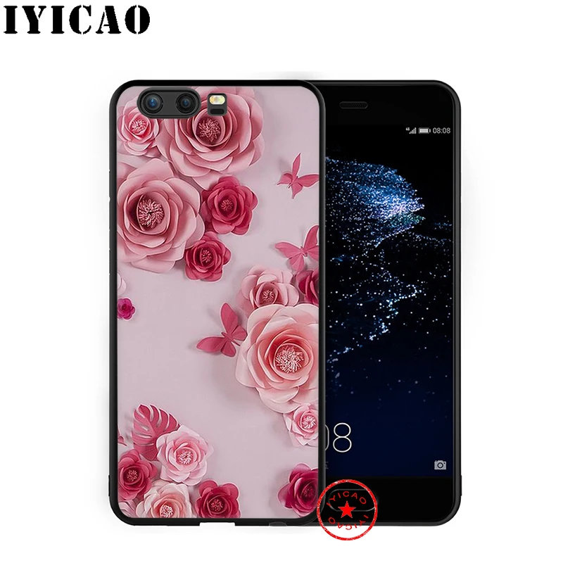IYICAO Cool Rose Colorful Soft Case for Huawei P30 P20 P10 P9 P8 2017 2016 2015 P Smart Z Plus 2019 Mate 20 10 Lite Pro Mini |