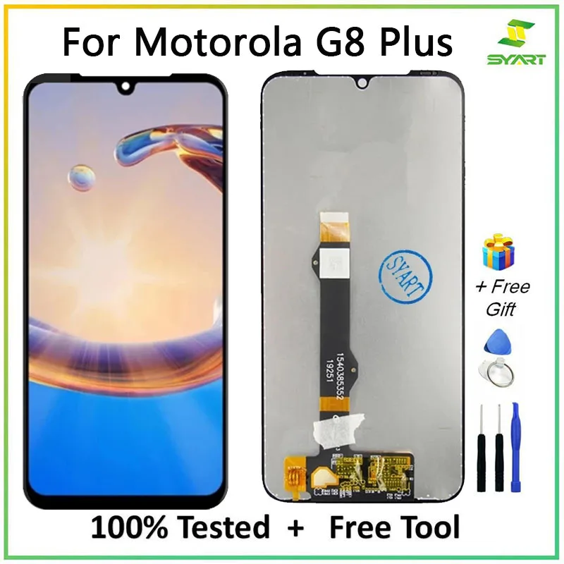 ЖК-экран для Motorola Moto G8 Plus ЖК-дисплей сенсорный экран дигитайзер сборка lXT2019 XT2019-1 |