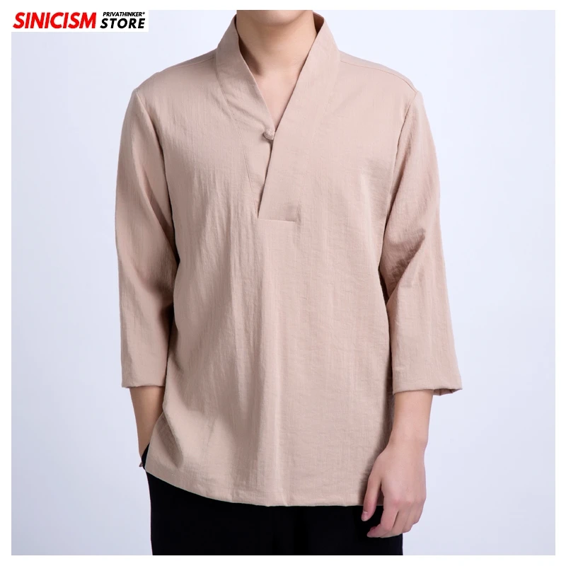 Sinicism Store новые 2020 мужские футболки с круглым вырезом летние тройным качеством