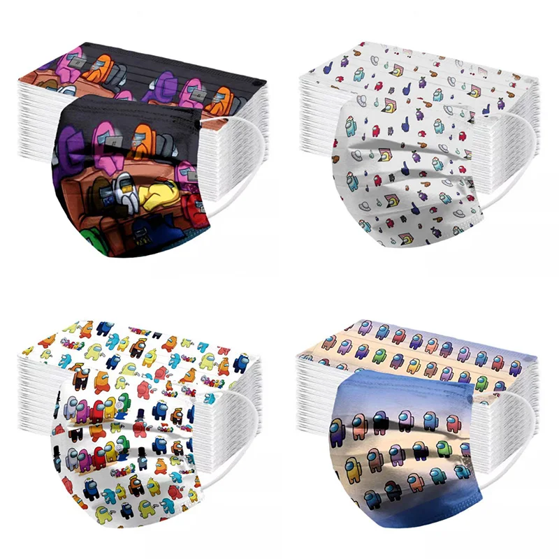 30/60/100 шт. одноразовые маски для взрослых | Красота и здоровье