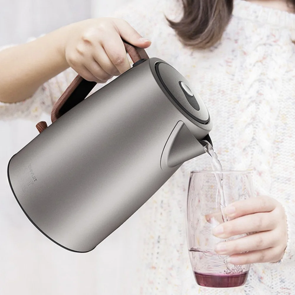 

TD6003 Electric Kettle 1.8L Intelligent Thermostat Anti-scalding Household 304 Stainless Steel 1800W Electric Kettle