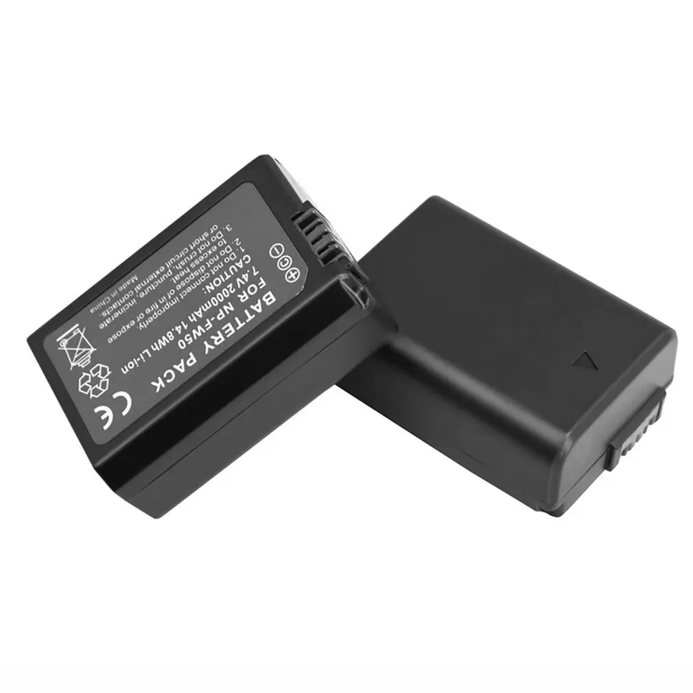 Для sony 2 шт 2000 мАч NP-FW50 NP FW50 батарея для камеры+ ЖК USB двойное зарядное устройство для sony Alpha a6500 a6300 a6000 a5000 a3000