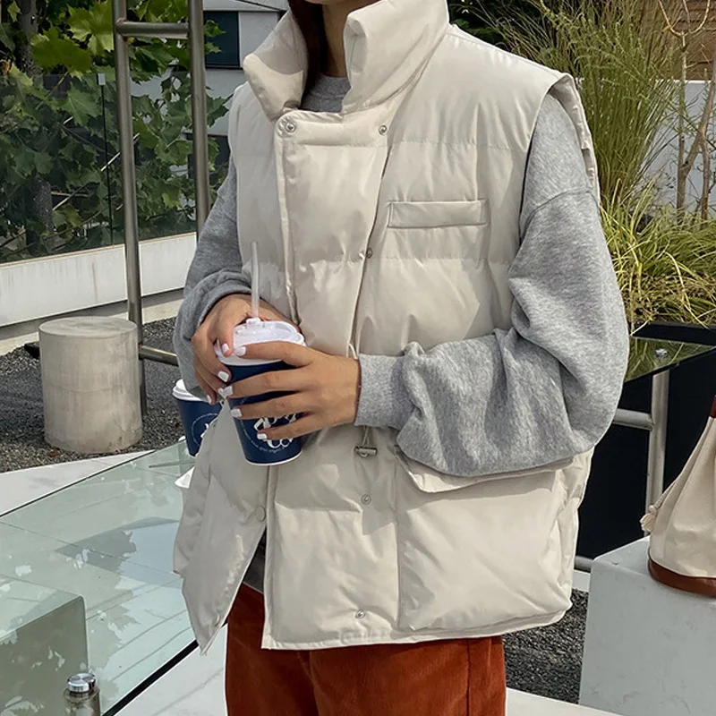 Новинка 2021 осенне зимний пуховый жилет женский короткий ветровка толстая теплая