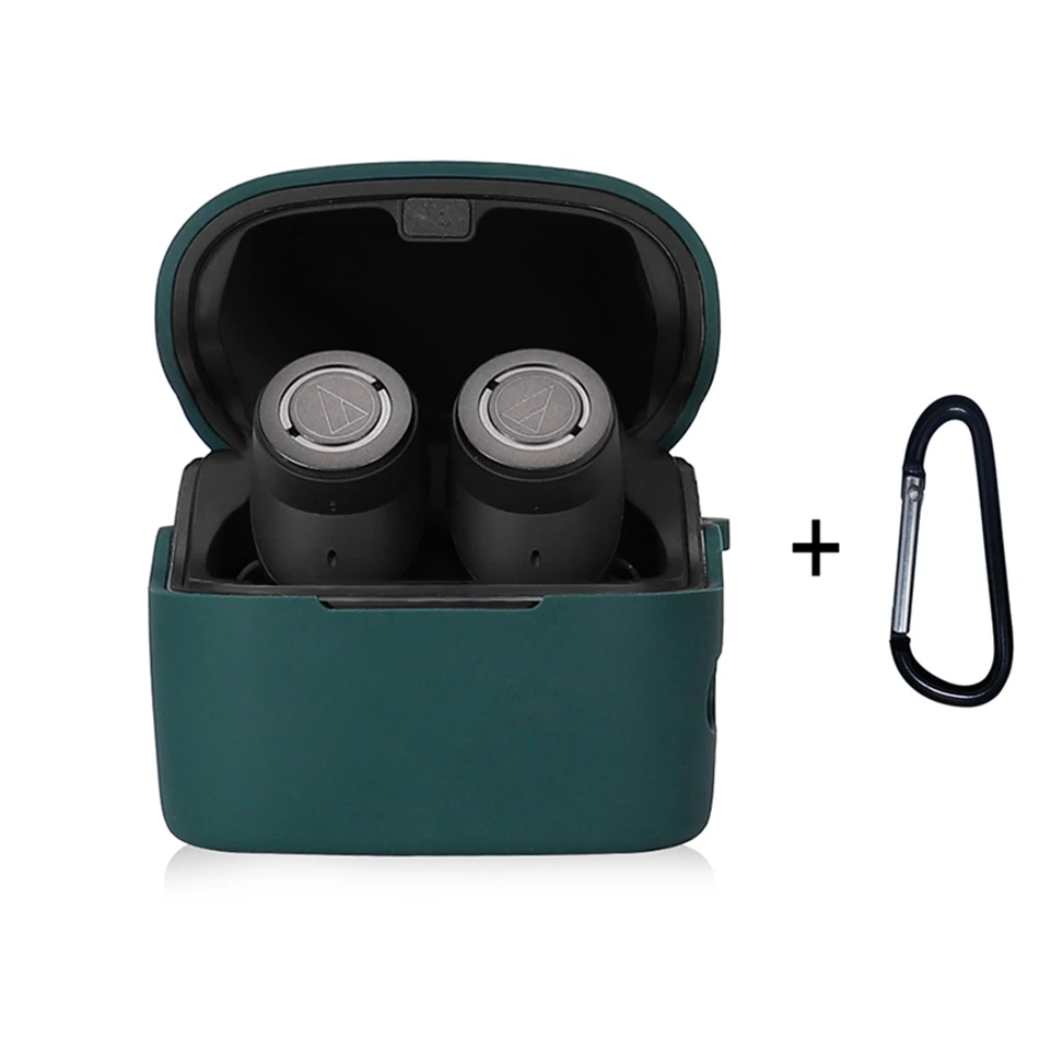 

For ATH-ANC300TW Case Non-slip Solid color Silicone Wireless Bluetooth Earphones Cover soft Dust-proof Protective Cover