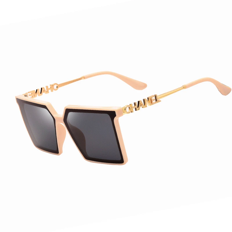 

2021 Classic Vintage Square Sunglasses Women Oversized Sunglass Woman Men Retro Black Sun Glasses Shades Goggle