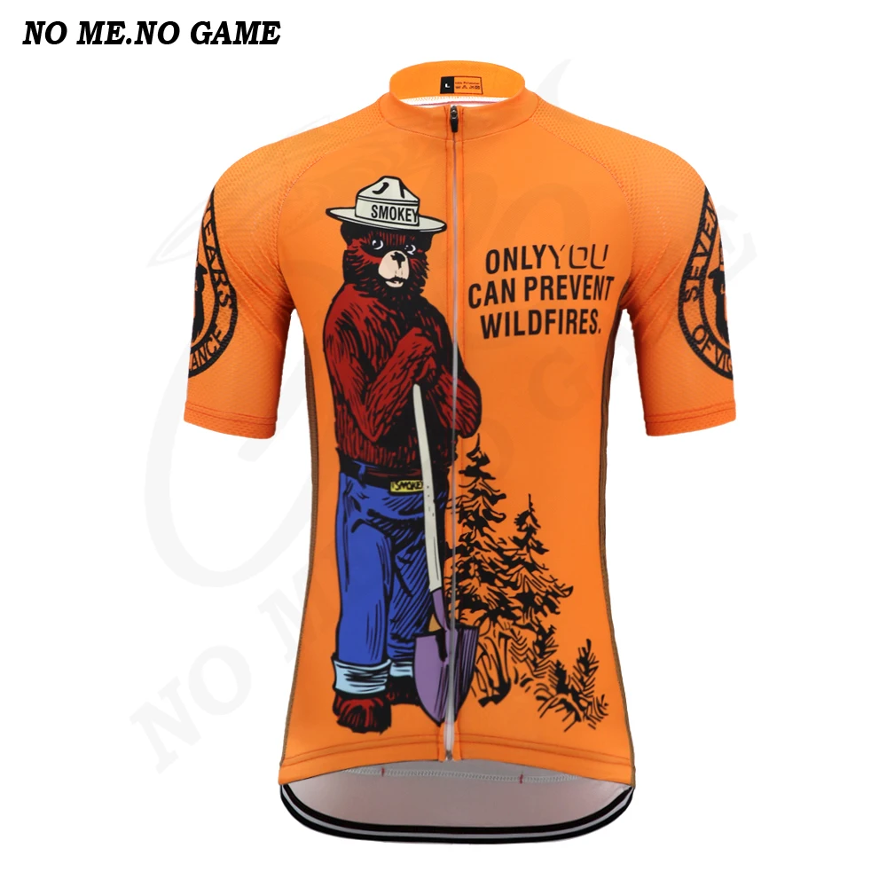 Футболка мужская с мультяшным принтом NO ME GAME Джерси для велоспорта гелевая