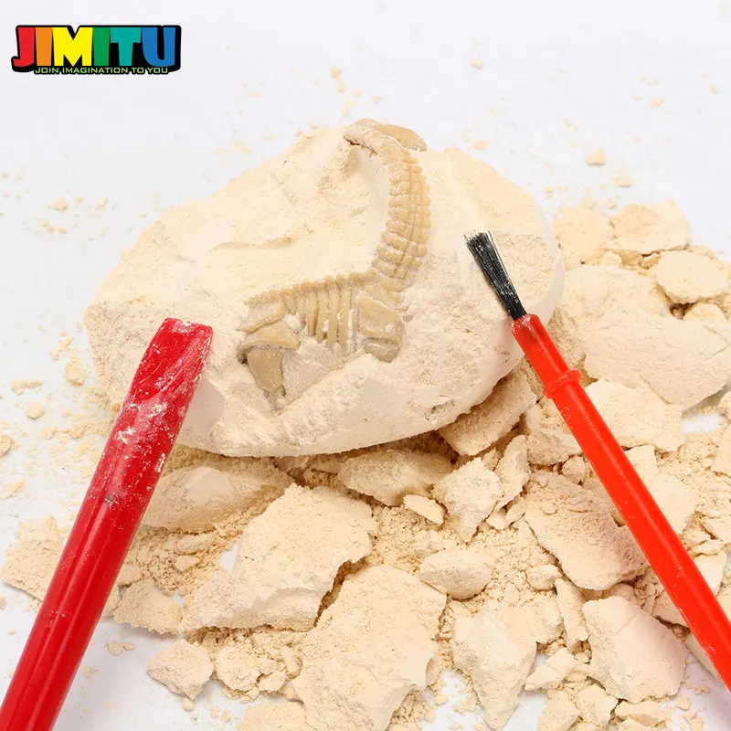 JIMITU DIY Динозавр яйцо копание окаменелостей раскопки игрушки для детей Обучающие