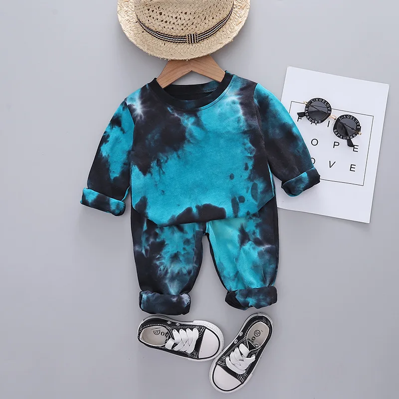 

Kids Boy Clothes Sets Spring Autumn New Fashion Personalized Printing 2pcs Suits Baby Hooded Tops+Pants Toddler Casual Tracksuit