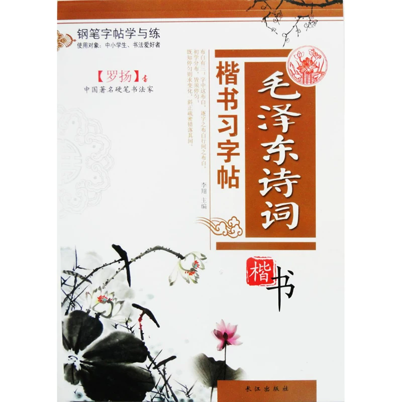 Китайская каллиграфия ручка для тетради карандаш практическая книга булавка Инь пиньинь китайские персонажи Обучающая книга Мао цзедонг стихи