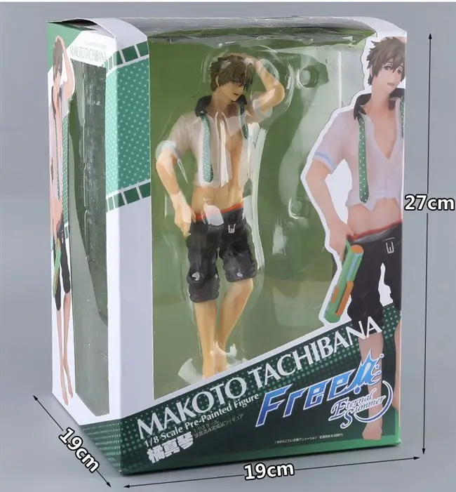 

Anime Free! Iwatobi Swim Club Eternal Summer Tachibana Makoto Swimsuit 1/8 Sexy Boy Pvc Action Figure Model Toys Collection Doll