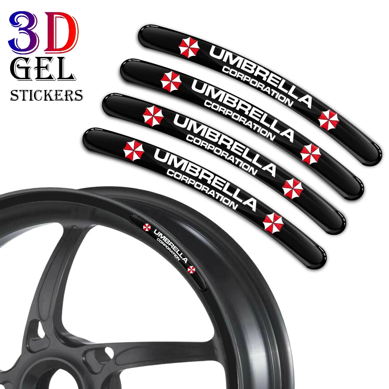 8 шт./лот 3D гелевая полоса обода колеса для мотоцикла Yoshimura наклейка на автомобиль